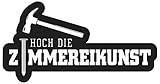 Aufkleber Zimmermann Zimmermann Hoch die Zimmereikunst (Wetterfest)