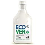 Ecover Zero Sensitive Weichspüler (1 L/33 Waschladungen), Weichspüler ohne Duft mit pflanzenbasierten Inhaltsstoffen, Ecover Weichspüler für weiche Wäsche und leichtes Büg