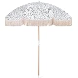 ZHIFENGLIU Runder Sonnenschirm, Sonnenschirm Freien Tischschirm Freien Mittelsäule Holz Neigungs-Sonnenschutz, Patio Gartenmöbel für den Außenb