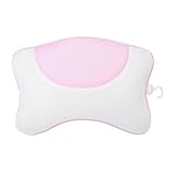 ViaGasaFamido Kissen-Badewanne, weiches Ineinander greifen-Bad-Kissen-Ermüdungs-Entlastungsentspannung Hauptbadekurort-Badewannen-Kissen mit Saugnapf für Kopf, Schulter-Luxusbadekurort(Rosa)