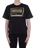 Versace Jeans Couture 71HAHT13 CJ00T T-Shirt für Damen, Schwarz, X-Larg