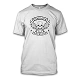 net-shirts Deadlock T-Shirt mit Game Tracer Hanzo Ashe Gamer Aufdruck Inspired by Overwatch, Größe M, Weiß