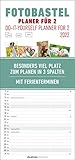 Foto-Bastelplaner für 2 - Kalender 2022 - Bastel-Kalender - Do it yourself calendar 19,5x45 cm - datiert - 3 Spalten - mit Ferienterminen - Foto-Kalender - Alpha E