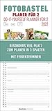 Foto-Bastelplaner für 2 - Kalender 2022 - Bastel-Kalender - Do it yourself calendar 19,5x45 cm - datiert - 3 Spalten - mit Ferienterminen - Foto-Kalender - Alpha Edition: Do it yourself-planner for 2