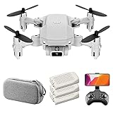FMHCTN Mini-Drohne RC Quadcopter mit 4K-Kamera 13 Minuten Flugzeit 360 Grad; Flip 6-Achsen Gyro Geste Foto Video Track Flughöhe Halten Headless Fernbedienung Drohne für Kinder Erw