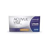 ACUVUE Vita for Astigmatism Monatskontaktlinsen mit maximalem Tragekomfort – Den ganzen Monat lang mit BC 8.6, DIA 14,5, Cyl -2,25, Ach 80 & -0,25 dpt – 6 L