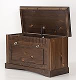 clever-moebel Truhe kolonialfarben lackiert, Schuhbank, Sitzbank, Bank