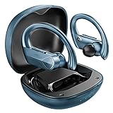 Bluetooth Kopfhörer, Flame Solo BASS+ In-Ear Sport-Kopfhörer, Kabellose Kopfhörer mit Fast Fuel, 28 Std. Spielzeit/IPX7 Wasserdicht für Joggen, Bluetooth Ohrhörer mit USB-C-Ladebox/HD-Mik