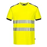 Portwest T181YERXXL Vision Warn-T-Shirt, Größe XXL, gelb