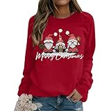 Christmas Sweater Weihnachten Pullover Damen BaumgeistMuster Weihnachtspullover Familie Set Christmas Reindeer Strickpullover Farbblock Unisex Christmas Xmas Sweater Teenager Mädchen Sw