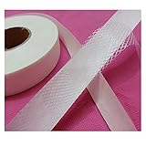 LHSJYG BüGeleinlage,BüGeleinlagen 1/2,5 cm Reticularis-Klebstoffeinbau Heißschmelze doppelt seitlich mit Freigabepapier Eisen beim Nähen von Patchwork-Gewebe-Material 50Y (Color : 1.0CM 50Y)