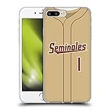 Head Case Designs Offiziell Offizielle Florida State University FSU Baseball-Gold Soft Gel Handyhülle Hülle kompatibel mit Apple iPhone 7 Plus/iPhone 8