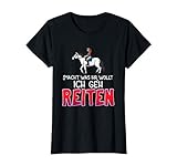 Damen Geschenk für Reiterin Pferde Reitshirt T-S