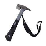 Campinghammer mit Handschlaufe 16OZ Zelthammer Heringzieher Hammer Camping