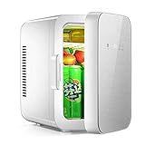 ZGQA-GQA Kühlschrank Auto Kühlschrank, Mini-Kühlschrank Elektro kühlerer und wärmerer for Auto und Haus 8L Auto-Kühlraum mit mit AC- und DC-Stromkabel, Mini-Kühlschrank (Farbe, Größe: 21 * 28 * 32cm)