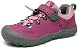 Mishansha Unisex Wanderschuhe Jungen Kinderschuhe Outdoor Mädchen Trekkingschuhe Atmungsaktiv Junge Schuhe Sneaker rutschfest Walking Rosa, 24 EU