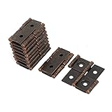 Aexit 47mm x 45 mm x 5mm antiken Stil doppelt wirkenden Paravent Scharnier Kupfer Ton 10 Stück (61da8f095a1d4e03f98f21e0469c0028)