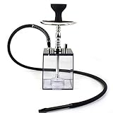 BGSFF Shisha-Set, arabische Shisha-Shisha-Set Quadratische Form Acrylmaterial Räuchertasse Shisha, die leicht mit Diffusor zu tragen ist, schw