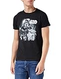 Star Wars The Mandalorian Mando and The Child Foto Herren T-Shirt Schwarz Groessen S-XXL, Baby Yoda Crew Neck Graphic Tee, Geburtstagsgeschenkidee f�r Zuhause oder F