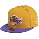 New Era Unisex Cap Nba Basic Los Angeles Lakers Cap, Yellow, 7 1/2 (59.6cm)