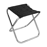 OUZHOU Faltbarer Stuhl Tragbarer Klappstuhl Outdoor Klapphocker Kleiner Klappsitz Aluminium Campingstuhl mit Aufbewahrungstasche Klapphocker für Camping Angeln Picknick S