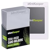 MintKeeper - Halbstarrer Kartenhalter – Kartenschoner, Einheitsgröße, ideal für PSA, BGS Grading (50 Stück)