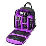 kdjsic Stoßfester wasserdichter Kamerarucksack für spiegellose DSLR/SLR