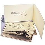 10 Stück Danksagungskarten Trauer mit Umschlag im Bundle, gefalzt auf DIN A6 quer mit Innentext, Dankeskarten Trauer, Danksagung Trauerkarten mit Umschlag, Trauerk