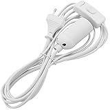 Lumare E14 Lampenfassung mit Schalter und Netzkabel Lampensockel mit Kabel Fassung Adapter Sockel weiß