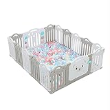 Peakfeng Baby-Laufstall faltbar mit Aktivitätsbereich Kinderaktivitätszentrum Sicherheitsspielplatz 6 0cm Das erhöhte Design ist sicherer for Ihr Zuhause (Color : A, Size : 20+2 Pieces)
