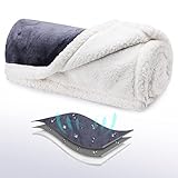 YUNXANIW Kuscheldecke Flauschig,Hundedecke Waschbar,Hundedecke Outdoor,Hundedecke Wasserdicht,Fleecedecke Klein,Dicke Decke,Katzen Decke,Hundematte rutschfest,Kuscheldecke Baumwolle (L(95CM*150CM))