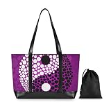 Laptop-Tragetasche für Damen, Symbol Yin Yang, Business-Handtasche, Computer-Schultertaschen, passend für 39,6 cm (15,6 Zoll) Notebook