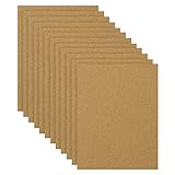 Belle Vous Korkplatten Set (12 Stk) – 27,8 x 21,4 cm Groß mit Kork 2mm Breite - Kork A4 Kork Platten für Pinnwand Ersatz, Wanddekoration, DIY Bastelprojekte und Küchenunterlag