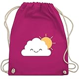 Shirtracer Karneval & Fasching Kostüm Outfit - Wolke Karneval Kostüm - Unisize - Fuchsia - turnbeutel wolke - WM110 - Turnbeutel und Stoffbeutel aus Baumw