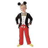 Rubie 's Offizielle Mickey Mouse Tuxedo Jungen Fancy Kleid Kinder Kids Disney Kostüm Outfit + Ohren, Größe S