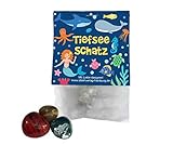 Ideenverlag-Hamburg 10x 'Tiefsee / Meerjungfrauen' Glückssteine Glücksbringer Schatz' als Mitgebsel zum Kindergeburtstag Under the sea Partytüten Mitgebseltüten Trommelsteine S