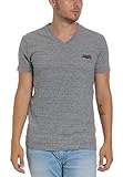 Superdry Herren ORANGE LABEL VNTGE EMB VEE TEE T-Shirt, Grau (Flint Steel Grit A3Z), XX-Larg