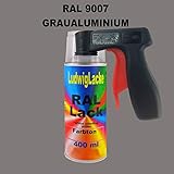 RAL 9007 GRAUALUMINIUM Matt 400 ml 1K Spray + G