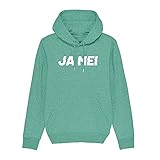 Du Hirsch Herren Hoodie Bayerisch Ja MEI Grün XXL