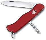 Victorinox 0.8323 Taschenmesser Alpineer gross (5 Funktionen, Festellklinge, Zahnstocher, Korkenzieher, Pinzette) rot,