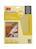 3M SandBlaster Hochleistungsschleifpapier Körnung P240/fein, 230 x 280 mm, 3-er Pack 60-240