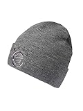 FC Bayern München Mütze grau/Beanie mit FCB Logo in grau-Melang