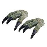 Amosfun 2Pcs Dinosaurier Handpuppe Baby Educational Hand Spielzeug Dinosaurier Klaue Finger Puppen Spielzeug Rolle Spielen Tier Figur Spielzeug für Kleinkinder Kinder Baby