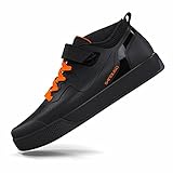 SANDUGO Fahrradschuhe Herren, Mountainbike Schuhe, Downhill Radschuhe, Kompatibel mit Peloton Shimano SPD, Flachpedal, 2 Bolzen Pedale Size:EU44