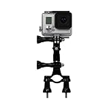 Rollei Fahrradhalterung für Rollei Actioncam 200 / 300 / 400 und 500 Serie und GoPro Hero Modelle - Schw