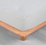 Matratzenschoner aus weichem Frottee, wasserdicht, milbendicht, 120 x 190/200 cm, für Betten mit einer Breite von 120 cm (alle Maße)