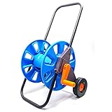 AQAQ Schlauchwagen mit Rädern, hält 60 m Schlauch, Yard Water Planting 2 Räder S