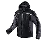 KÜBLER WEATHER Softshelljacke schwarz, Größe M, Unisex-Arbeitsjacke aus Mischgewebe, wind- und wasserabweisende Softshelljacke von KÜBLER Workw
