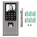 2,4-Zoll-Tft-Stempeluhr, Biometrische Zeiterfassung 125 kHz RFID-Fingerabdruck-Passwort-Zugangskontrollsystem, Mitarbeiter-Check-In-Rekorder FüR BüR