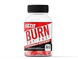 Keto Nutrition Burn Fat Fast - Fatburner mit L-Carnitin und L-Tyrosin - 60 Kapseln - Fettverbrenner mit natürlichen Inhaltsstoffen - Schlankheitsp